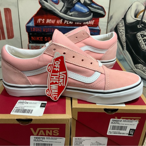 NEW Vans Old Skool Low Women's Size 7-8.5 Light Pink Suede Athletic Skate Shoes - Picture 7 of 11